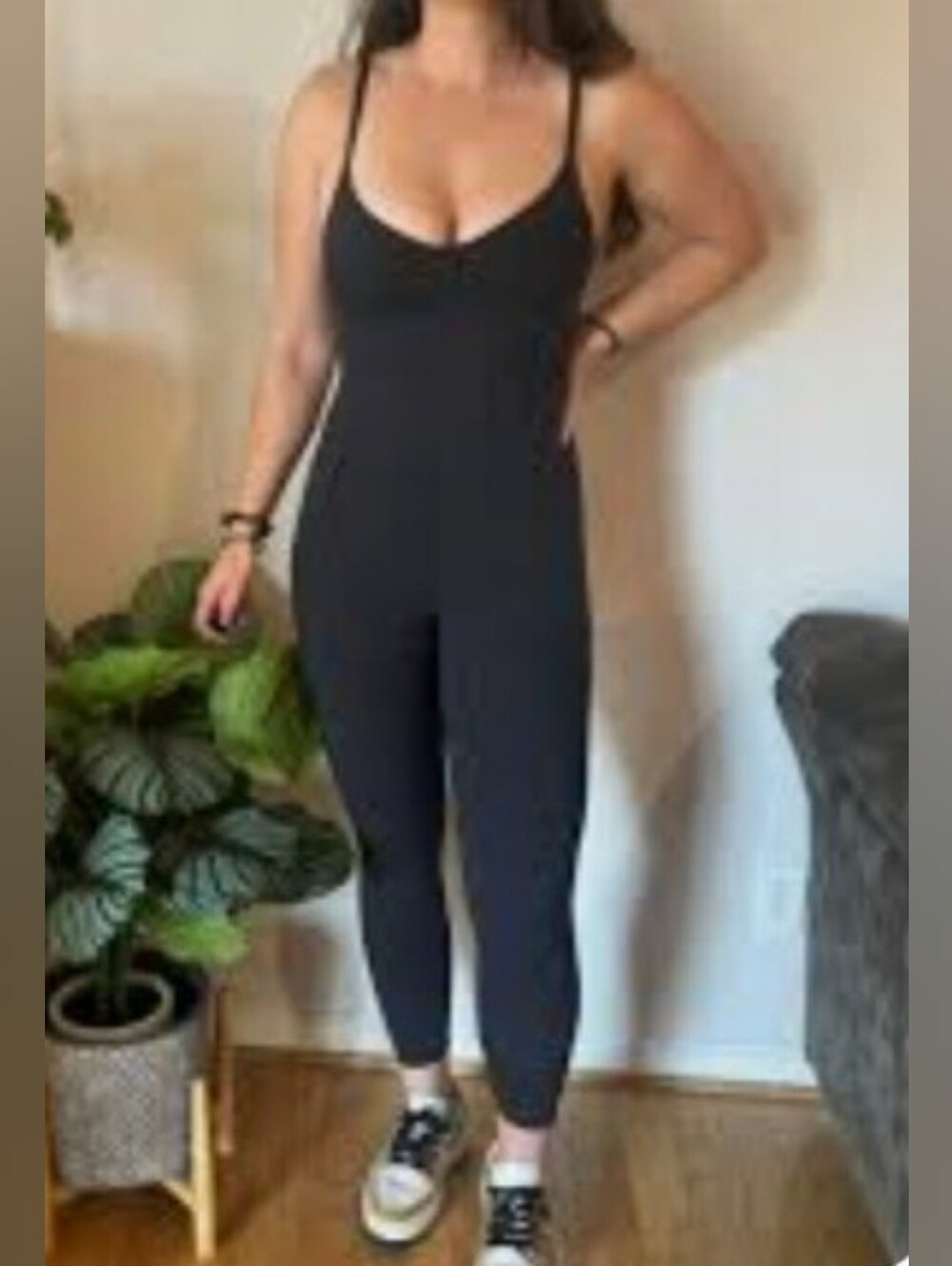 Ladies OUTDOOR VOICES Full Length Black Jumpsuit Size Medium